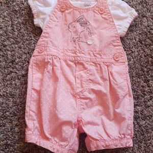 Pink overalls